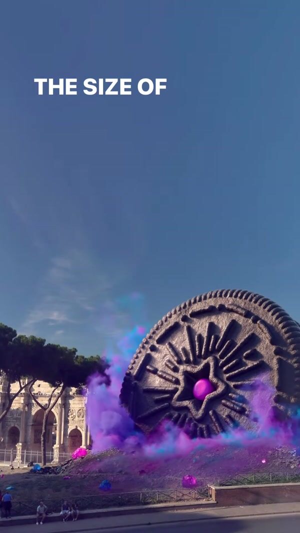 Oreo Cookie Crashes Near the Colosseum in Italy