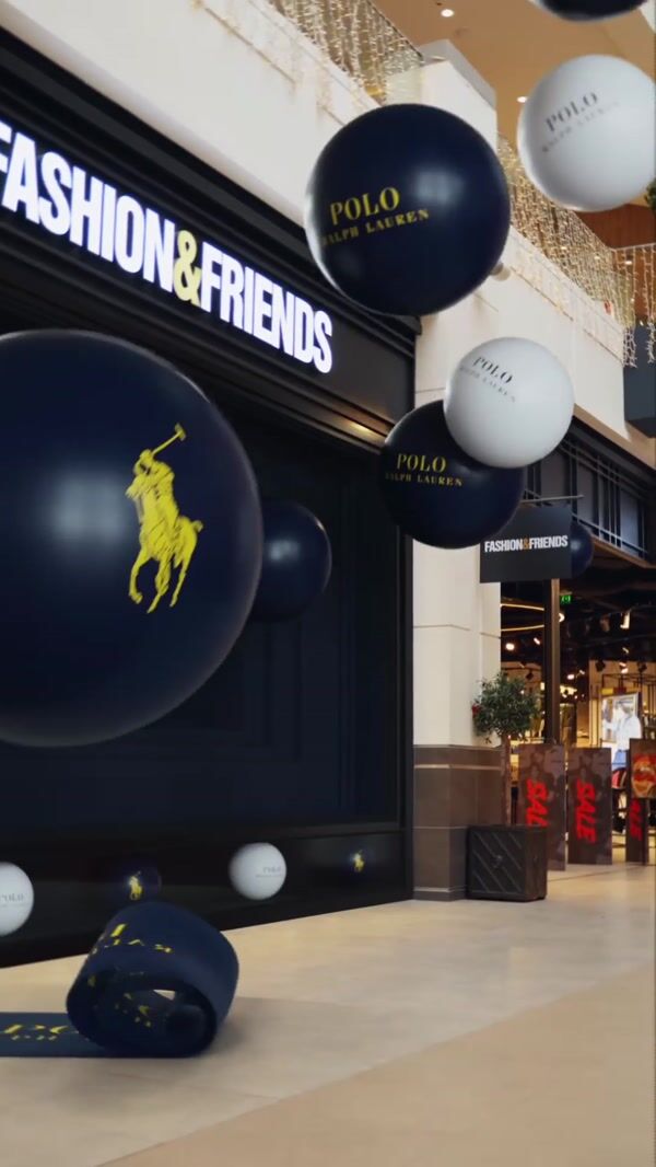Fashion & Friends POLO Ralph Lauren Balls Display in Mall