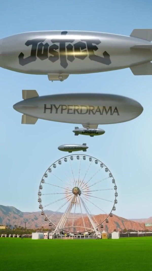 Coachella Blimps Fill Festival Sky