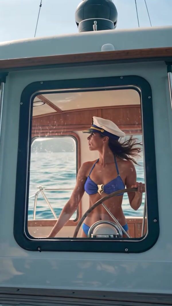 Suwen Giant Bra Sail on Yacht at Sea