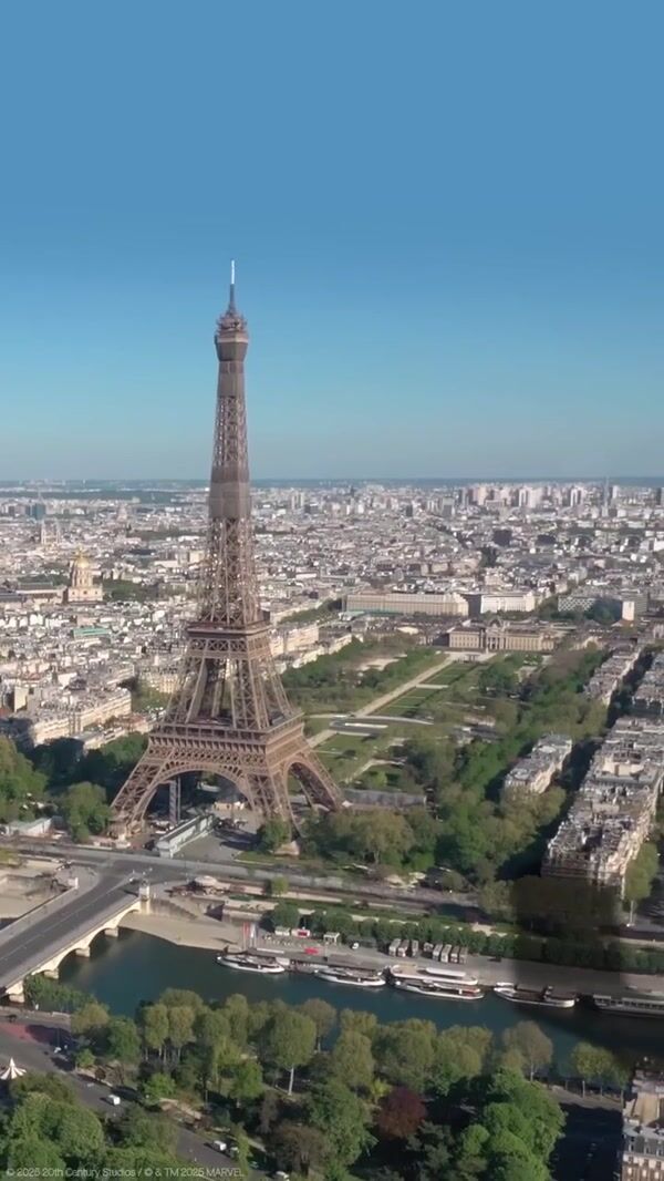 Marvel Giant Shadow Casts Over Paris