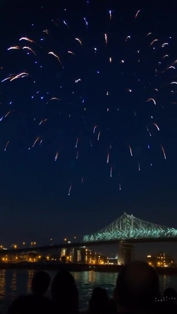 Tim Hortons Coffee Cup Fireworks Display