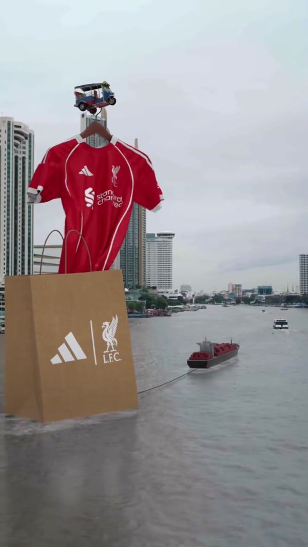 Adidas Massive Liverpool Jersey Carried by Tuk-tuk