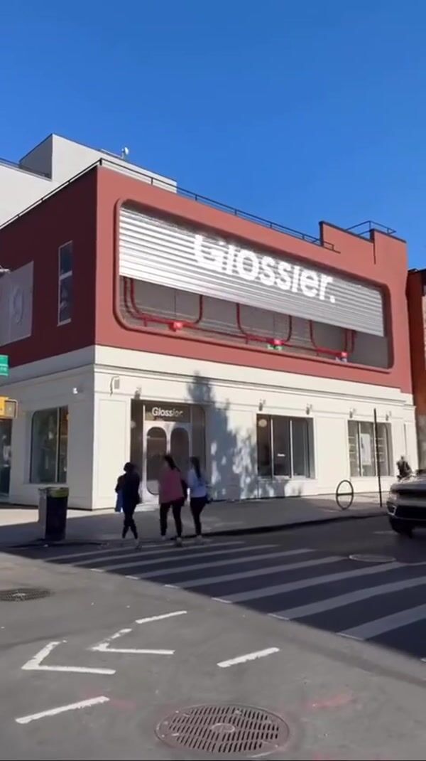 Glossier Lip Balm Fell from Store Facade