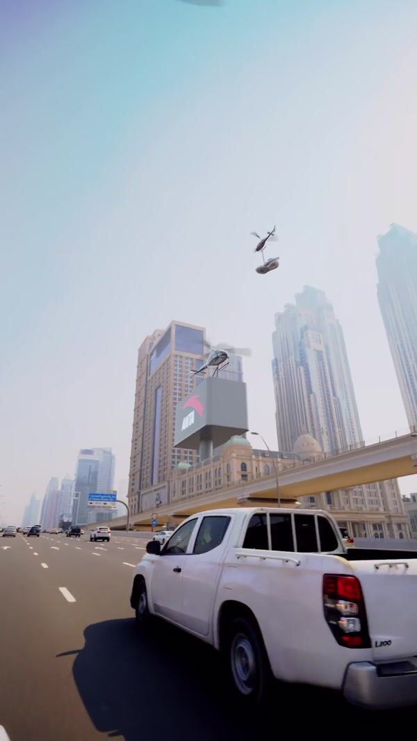 Anta Sports Helicopters Airlift Giant Shoes