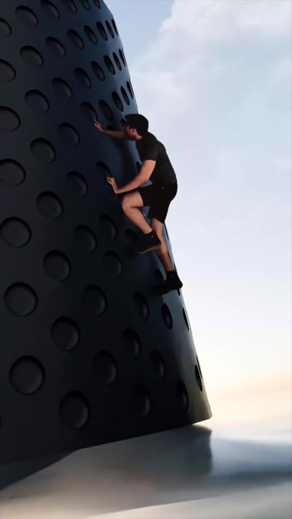 Nykaa Man Climbing Adidas Perfume Bottle