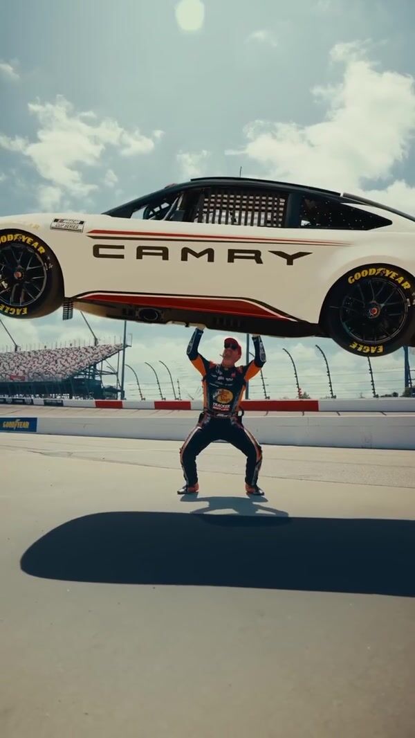 NASCAR Race Car Drivers Show Off Stunts at Darlington Raceway