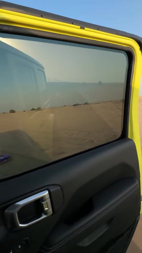 Dyson Vacuum Robot Sweeping Desert Sand