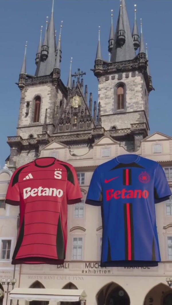 Betano Jerseys Hanging at Church Facade