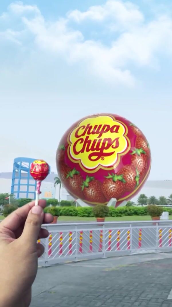 Chupa Chups Giant Lollipop Launches into the Sky