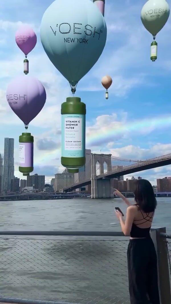 Sachane Giant Voesh Bottles Carried by Balloons