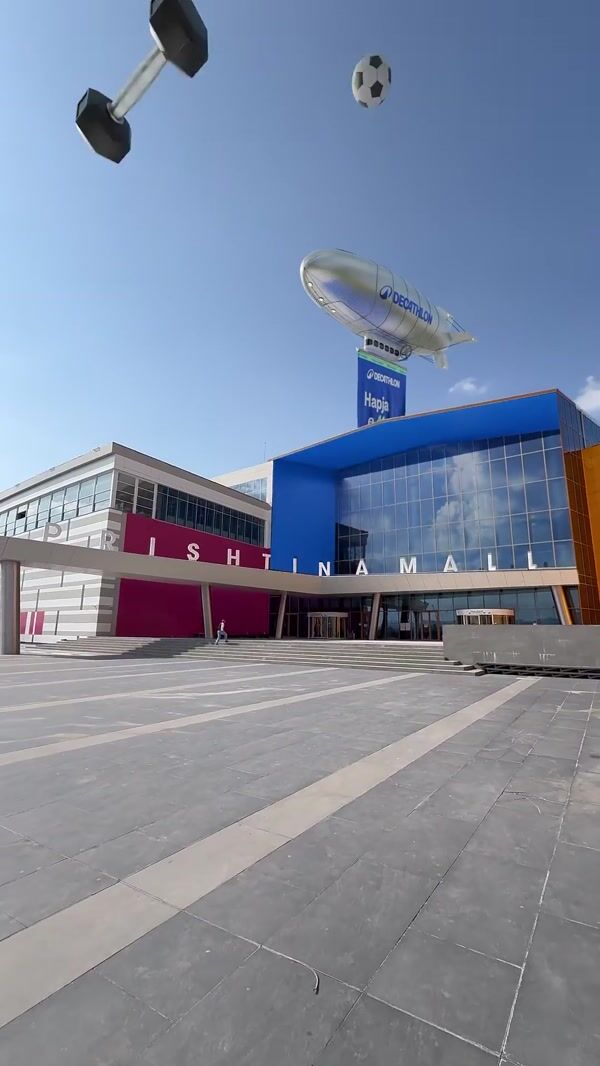 Decathlon Giant Sports Gear Falls From Sky