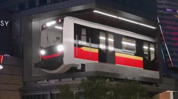 ORLEN Metro Train Halts at Edge of Screen