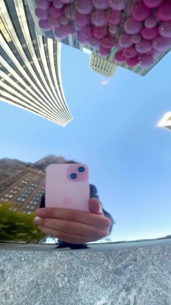 Apple Store Pinks Balls Rolling Out in NYC