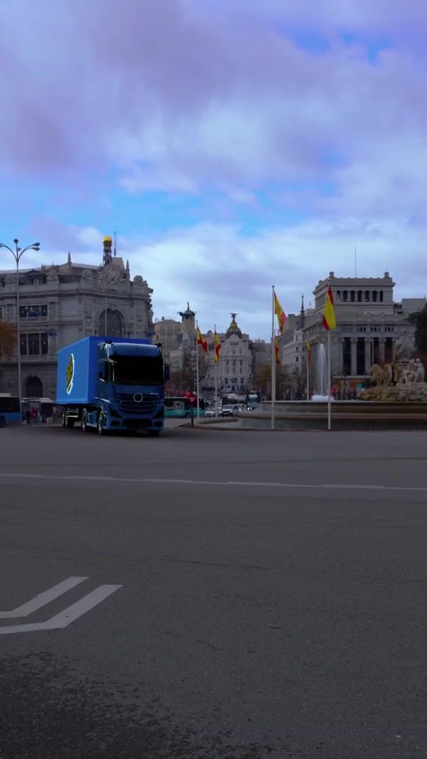 Takis Drones Accompany Container Truck