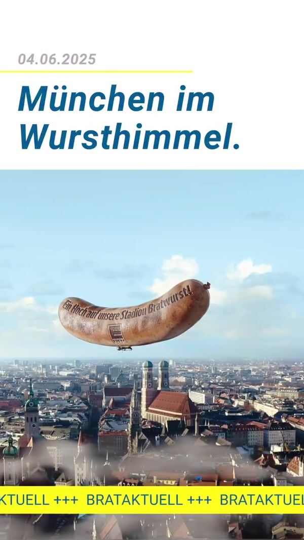 Edeka Giant Floating Bratwurst in the News