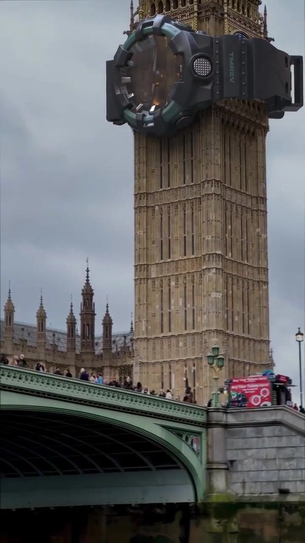 G-SHOCK Watch Wrapped Around Big Ben