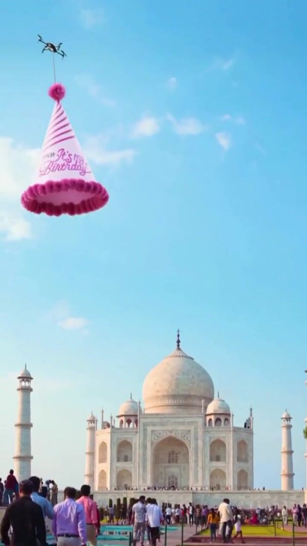 Nykaa Landmarks Wearing Party Hats
