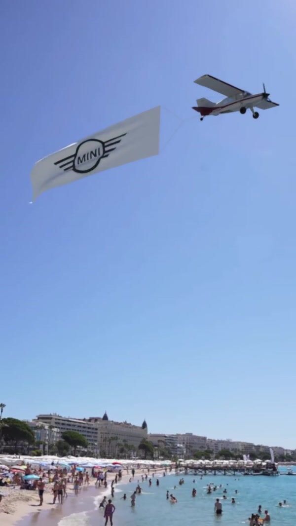MINI Plane Drops Inflated Cars