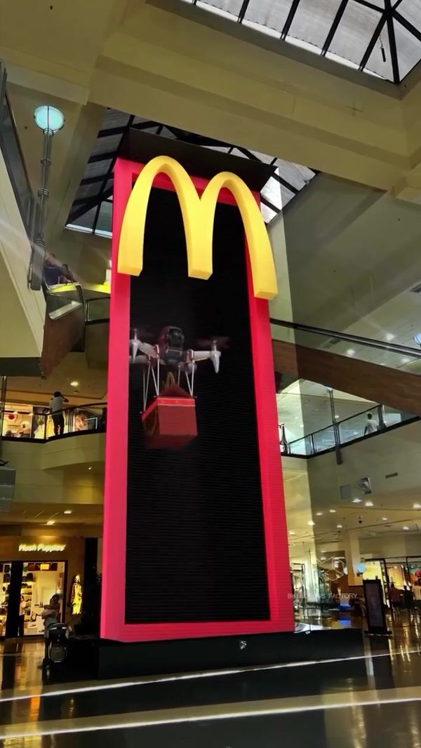 McDonald's Drone Carries Happy Meal Box