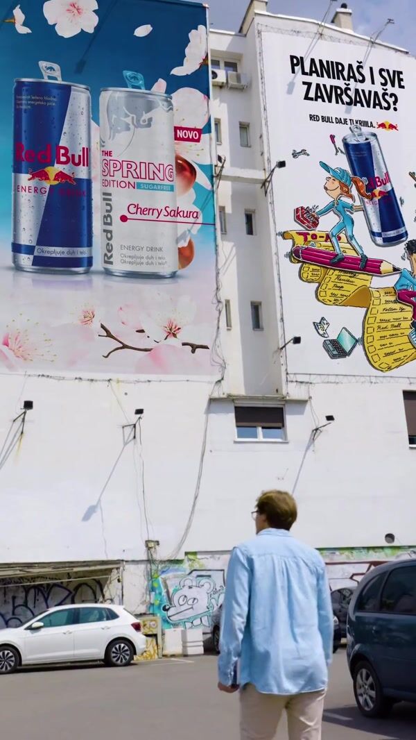 Red Bull Can Pops Out of Billboard