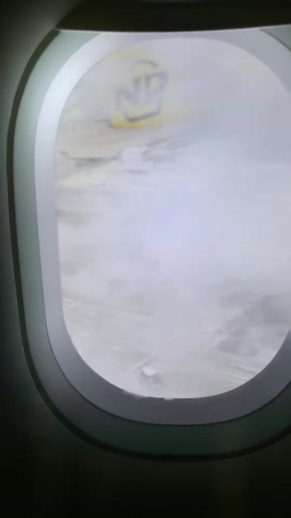 Noodle Pack Bowl Stands on Airport Runway