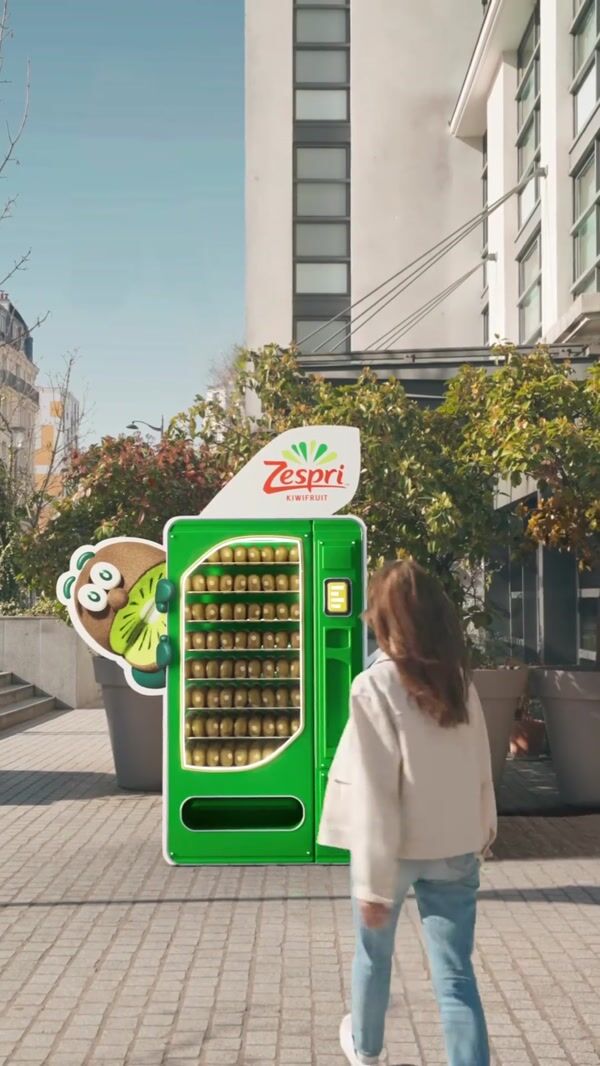Zespri Vending Machine Dispenses Kiwis