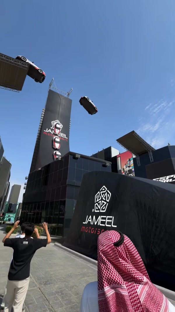 Jameel Motorsports Car Stunt at Esports World Cup in Riyadh