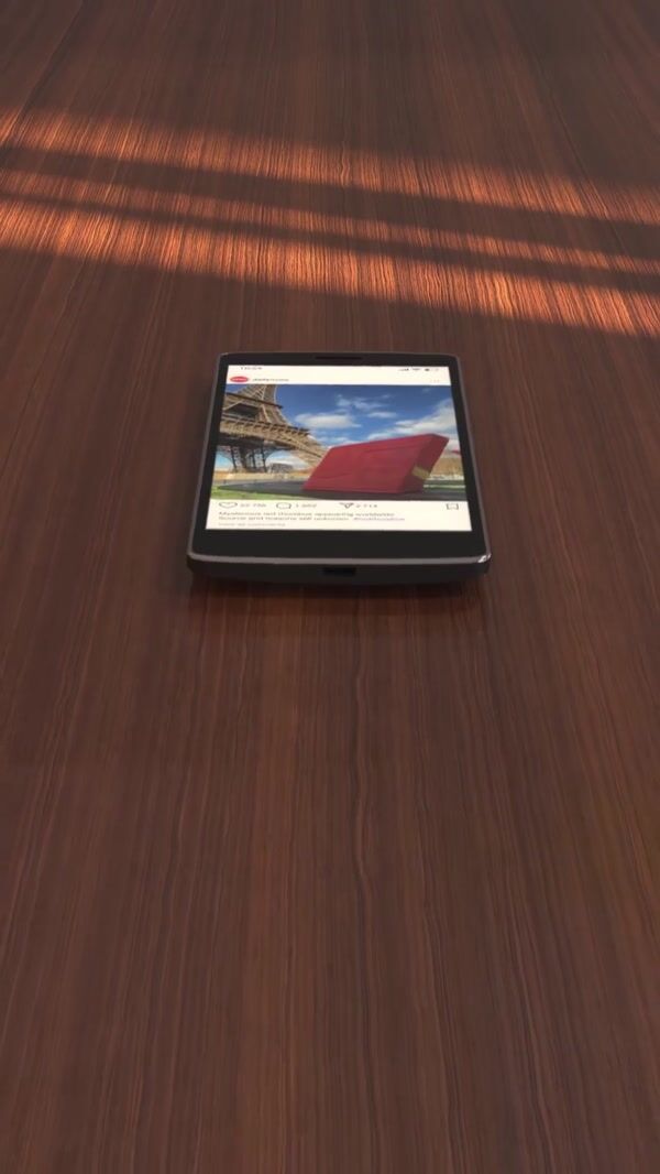 Audi Instagram Comments and Posts Pop Out of Phone