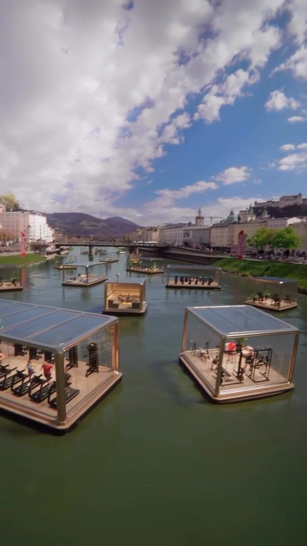 John Harris Fitness Cubes Float on Salzburg River