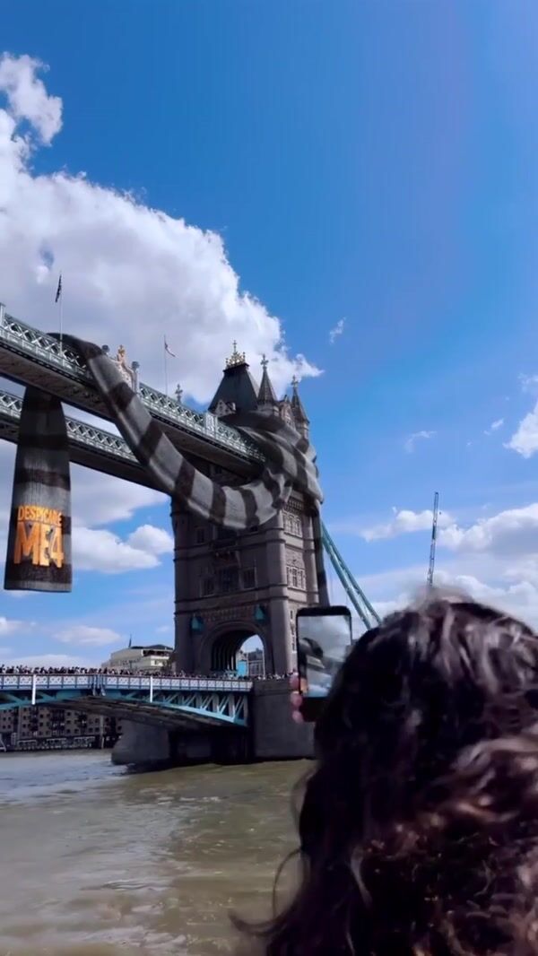 Universal Pictures UK Gru's Scarf at Tower Bridge