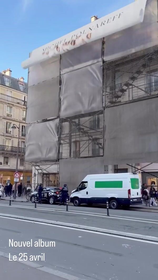 Michel Polnareff Giant Album Billboard Unveiled in Paris