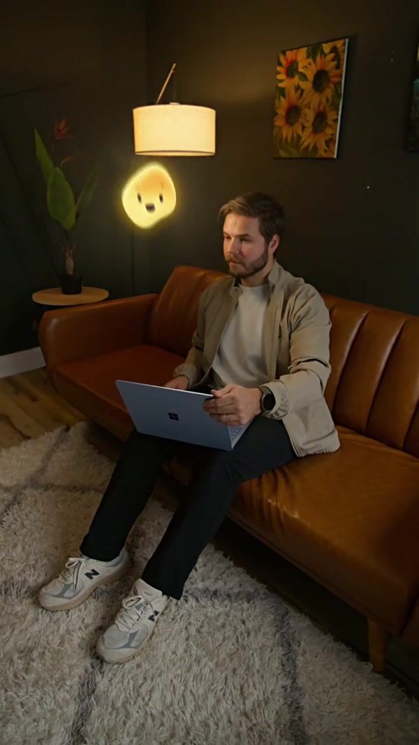 Microsoft Copilot Character Pops Out of Laptop