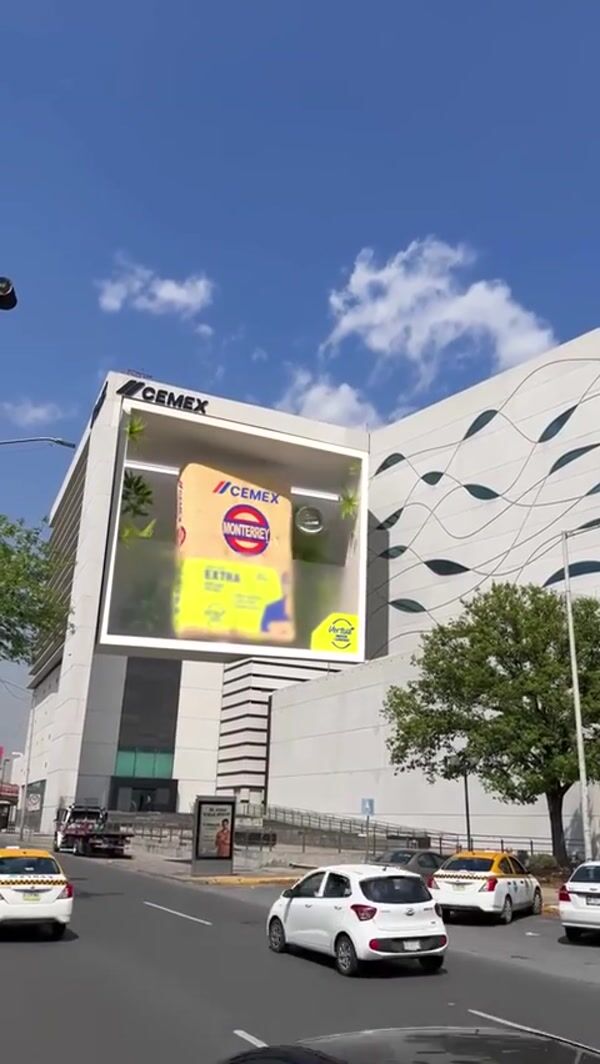 Cemex Cement Revealed with Blooming Plants