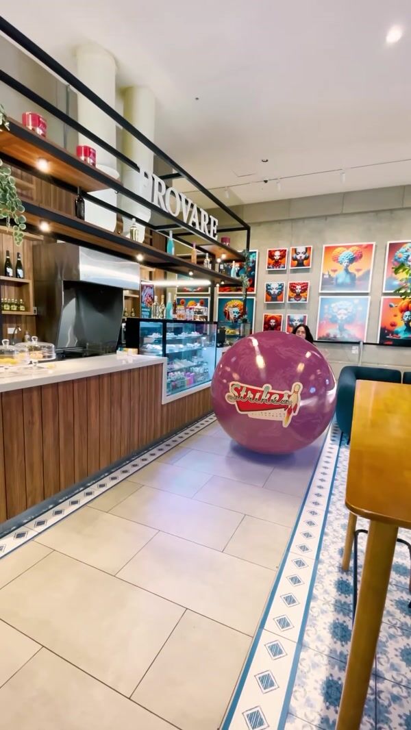 Mall del Sol Giant Strikes Bowling Ball
