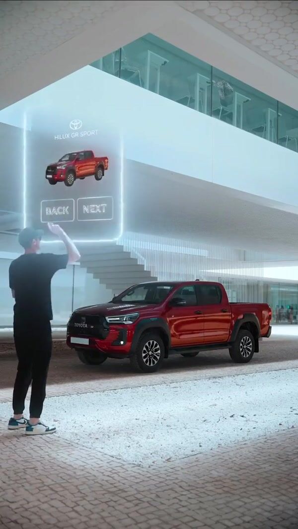 Toyota Hilux Holographic Car Editor