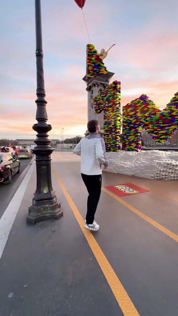 LEGO "1M" Installation at Pont Alexandre III