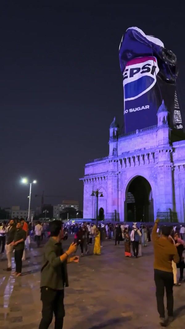 Pepsi Can Inflates at Gateway to India