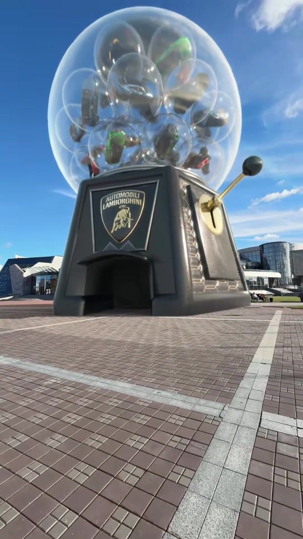 Lamborghini Cars Inside Gumball Machine