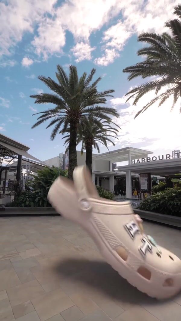 Crocks Clogs Rain Down at Shopping Center