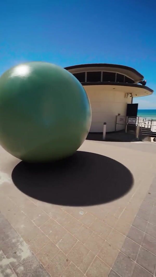 The Commons Bowling Ball Strikes Pins on the Street