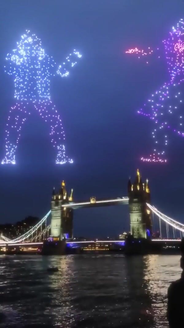 PlayStation Drone Show fight over London Bridge