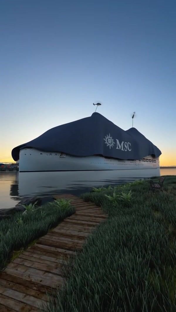 MSC Cruises Helicopters Unveil Cruise Ship