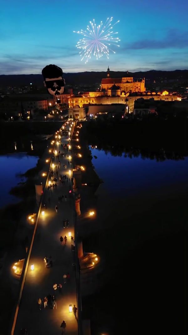 Mr. Dope Hot Air Balloon Mascot Flies Over Bridge
