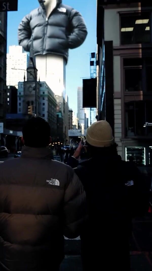 JD Sports Empire State Building Wearing Jacket