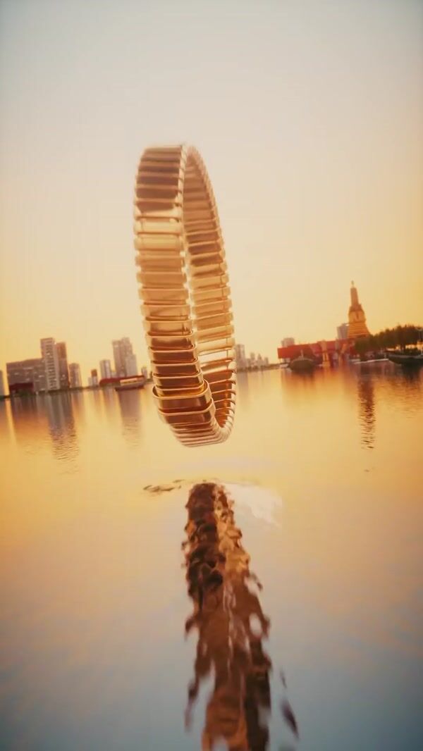 BVLGARI Gold Bracelet Shoots Onto Building