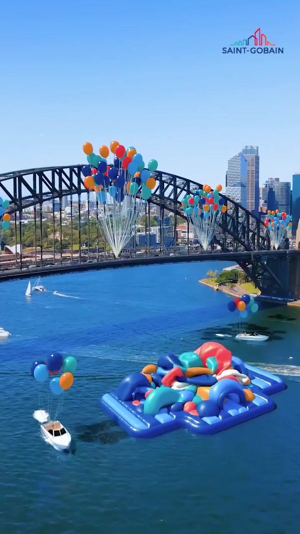 Saint-Gobain "360" Inflatable on Sydney Harbour
