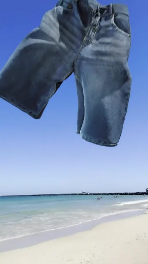 American Eagle Denim Descends on Beach