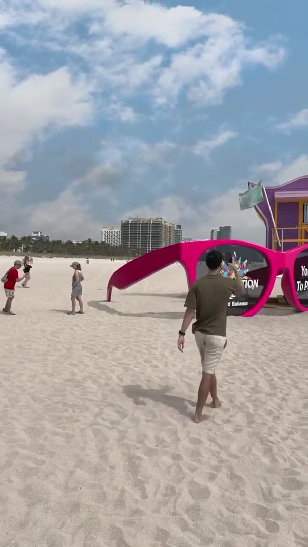 Carnival Cruise Massive Sunglasses at Miami Beach