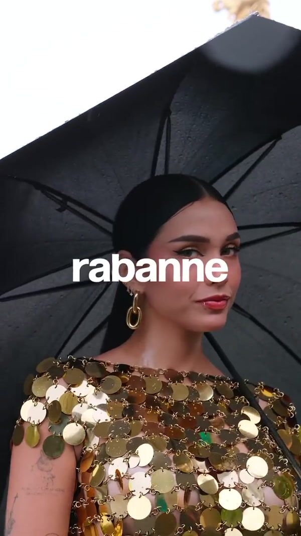 Rabanne Giant Golden Perfume Unleashed at Place de la Concorde